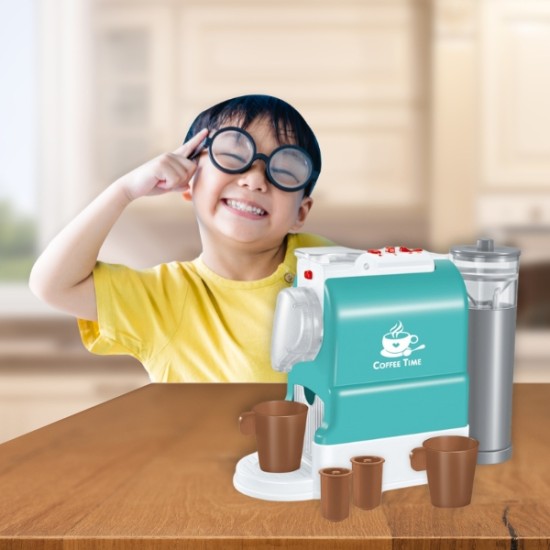 Pretend Play Realistic Coffee Maker Toys With Sound Light